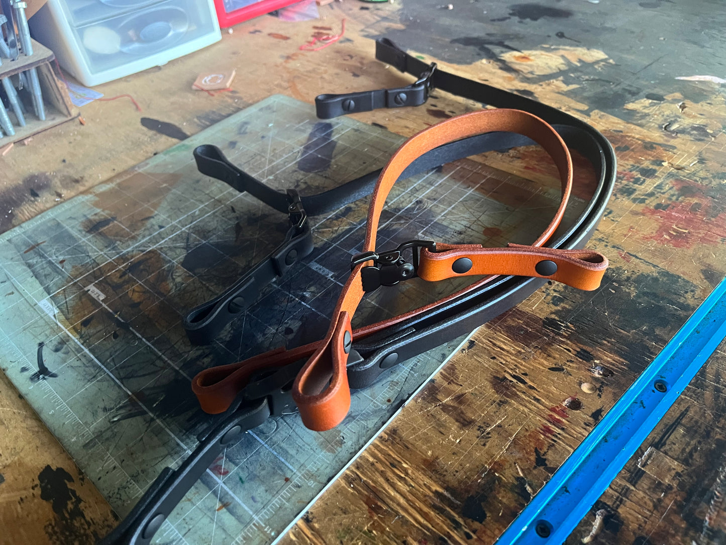 Leather Chin straps